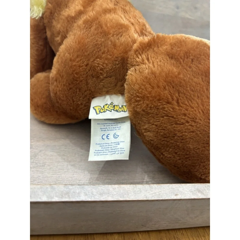Build A Bear Pokemon Eevee Brown Yellow Stuffed Animal Plush Toy 16